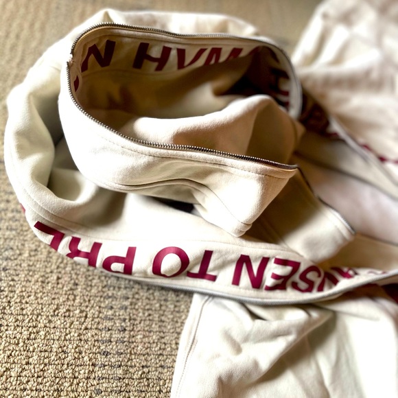 HVMAN Double Hood Triangle Logo Zip Hoodie - Picture 1 of 3